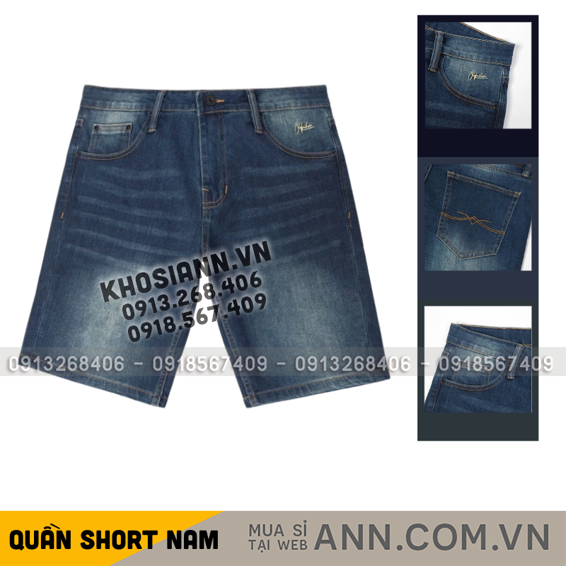 27624_49_20251212181256.png Quần Short Jeans Nam Denim Nam Diagonal Old Sailor - 7186 - QB450