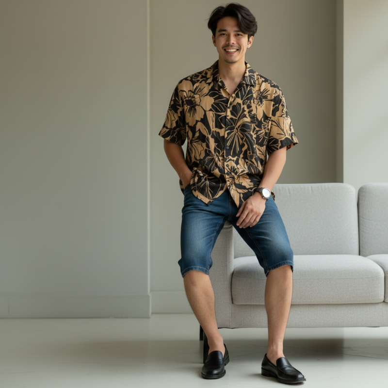 Mua sỉ quần Short Jeans Nam Denim Nam Diagonal Old Sailor - 7186 Mua sỉ quần Short Jeans Nam Denim Nam Diagonal Old Sailor - 7186