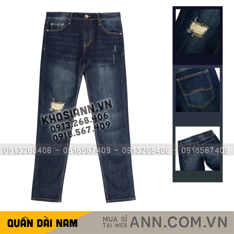 27627_78_20251212183233.png Quần Jeans Dài Nam Osl Aeroflex Deep-Black 95cm Jeans - 6874 - QB453