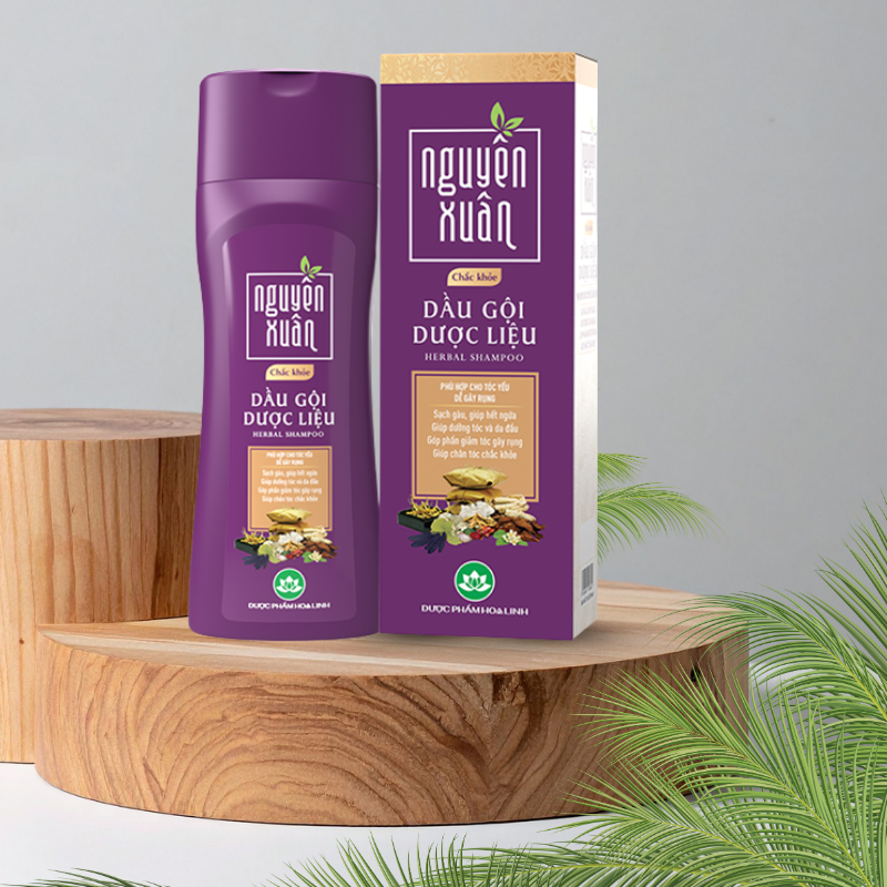 Mua sỉ dầu Gội Dược Liệu Nguyên Xuân Chắc Khỏe Cho Tóc Yếu 250ml - Màu Tím