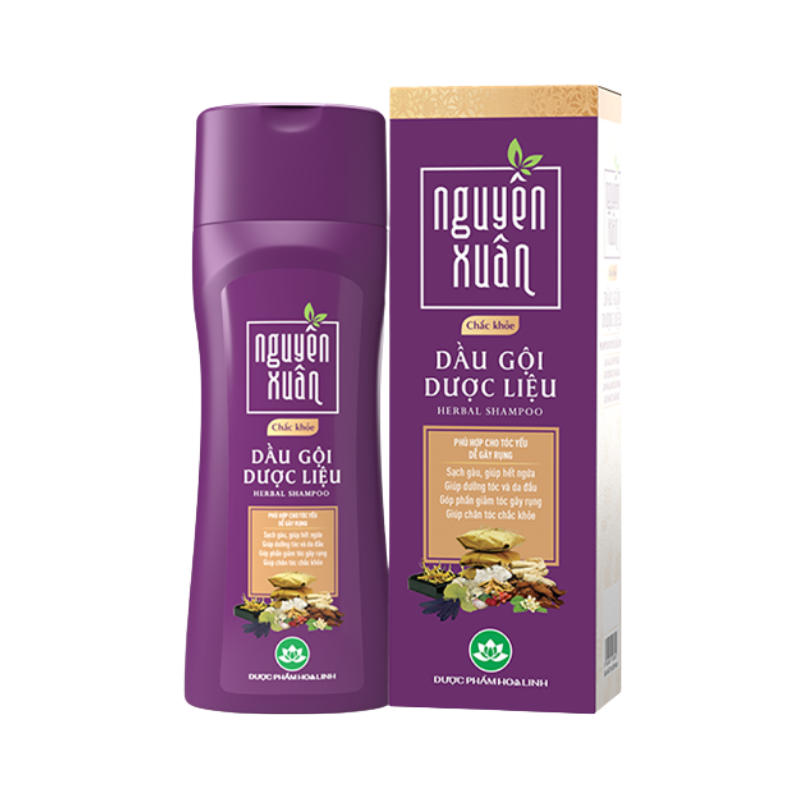 Mua sỉ dầu Gội Dược Liệu Nguyên Xuân Chắc Khỏe Cho Tóc Yếu 250ml - Màu Tím