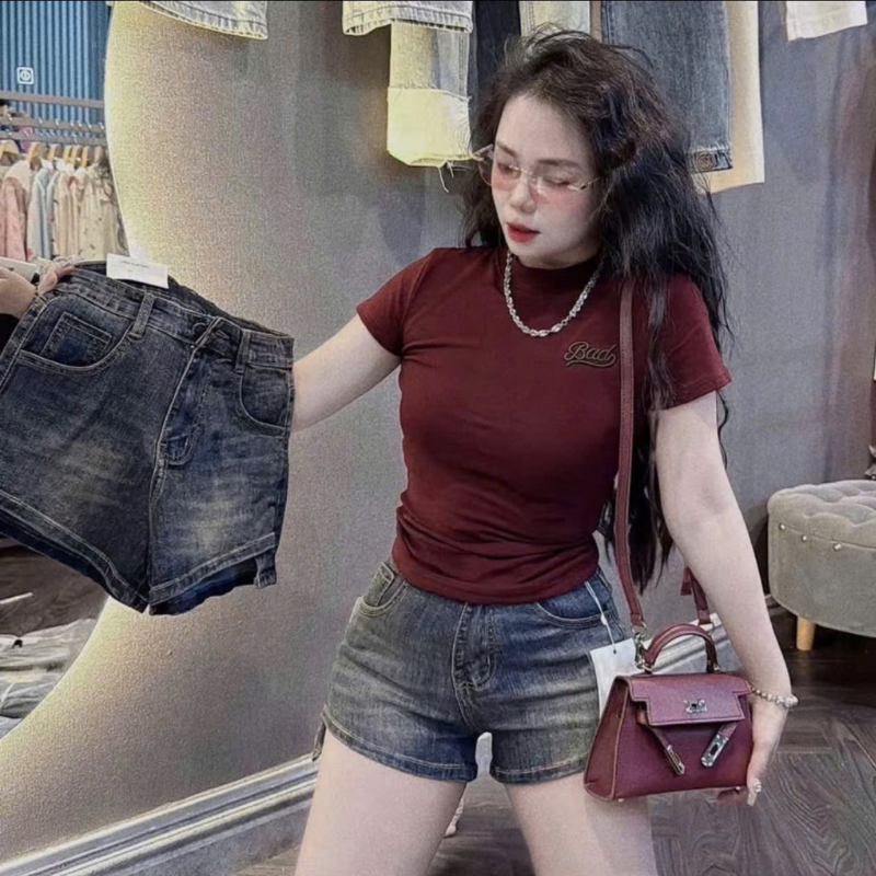 27654_112_20251215114125.png Quần Short Jean Nữ Không Co Giãn Đứng Form Chuẩn - QG294