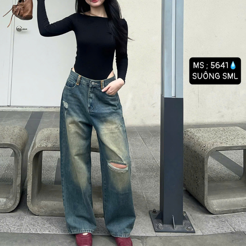 27663_190_20251215171524.png Quần Jeans Nữ Ống Suông Vải Dày Mềm Không Co Giãn Tôn Dáng Bền Đẹp - 5641 - QG299