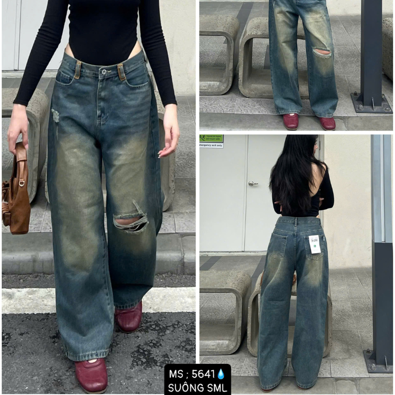 27663_193_20251215171526.png Quần Jeans Nữ Ống Suông Vải Dày Mềm Không Co Giãn Tôn Dáng Bền Đẹp - 5641 - QG299