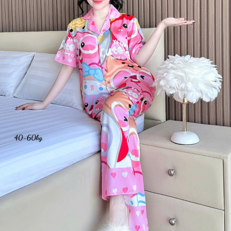 27667_30_20251216101129.png Đồ Bộ Ngủ Nữ - Đồ Bộ Quần Dài Họa Tiết Đơn Giản Mặc Mát Thoải Mái 40–60kg - DBO5201