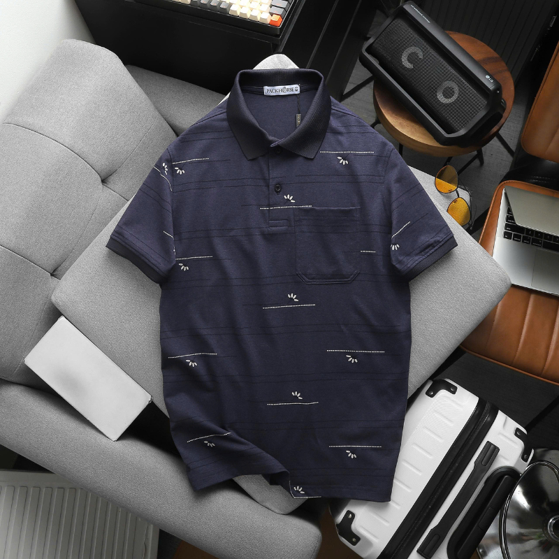 27681_11_20251217104110.png Áo Thun Nam Polo - Áo Thun Cổ Bẻ Nam Phối Sọc Hoa Túi Trước Ngực Sang Trọng Có Big Size - CS297