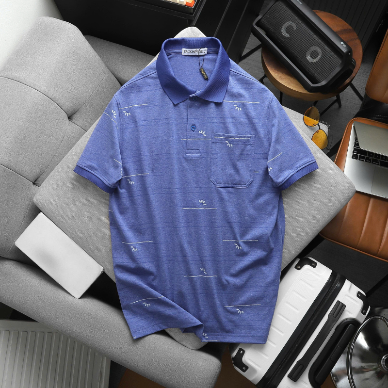 27681_18_20251217104115.png Áo Thun Nam Polo - Áo Thun Cổ Bẻ Nam Phối Sọc Hoa Túi Trước Ngực Sang Trọng Có Big Size - CS297