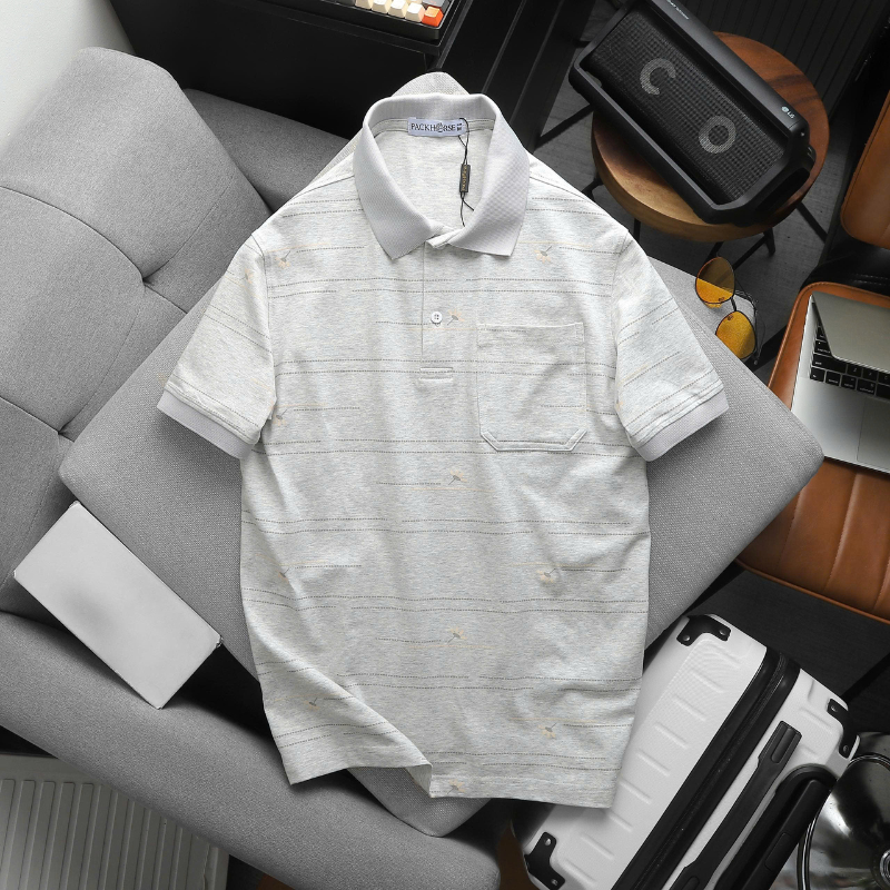 27681_8_20251217104108.png Áo Thun Nam Polo - Áo Thun Cổ Bẻ Nam Phối Sọc Hoa Túi Trước Ngực Sang Trọng Có Big Size - CS297