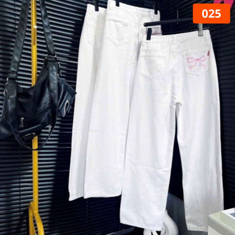 27696_233_20251220095634.png Quần Suông Nữ - Quần Jeans Suông Nữ Thêu Nơ Chất Liệu Vải Dày Mềm Không Co Giãn - QG309