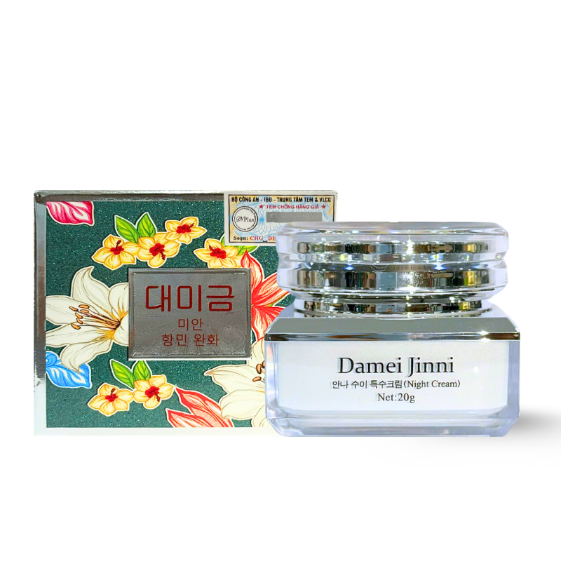 Kho sỉ kem Face Damei Jinni Dm Ban Đêm Có Tem 20g Công Nghệ Hàn Quốc Phiên Bản Mới Kho sỉ kem Face Damei Jinni Dm Ban Đêm Có Tem 20g Công Nghệ Hàn Quốc Phiên Bản Mới