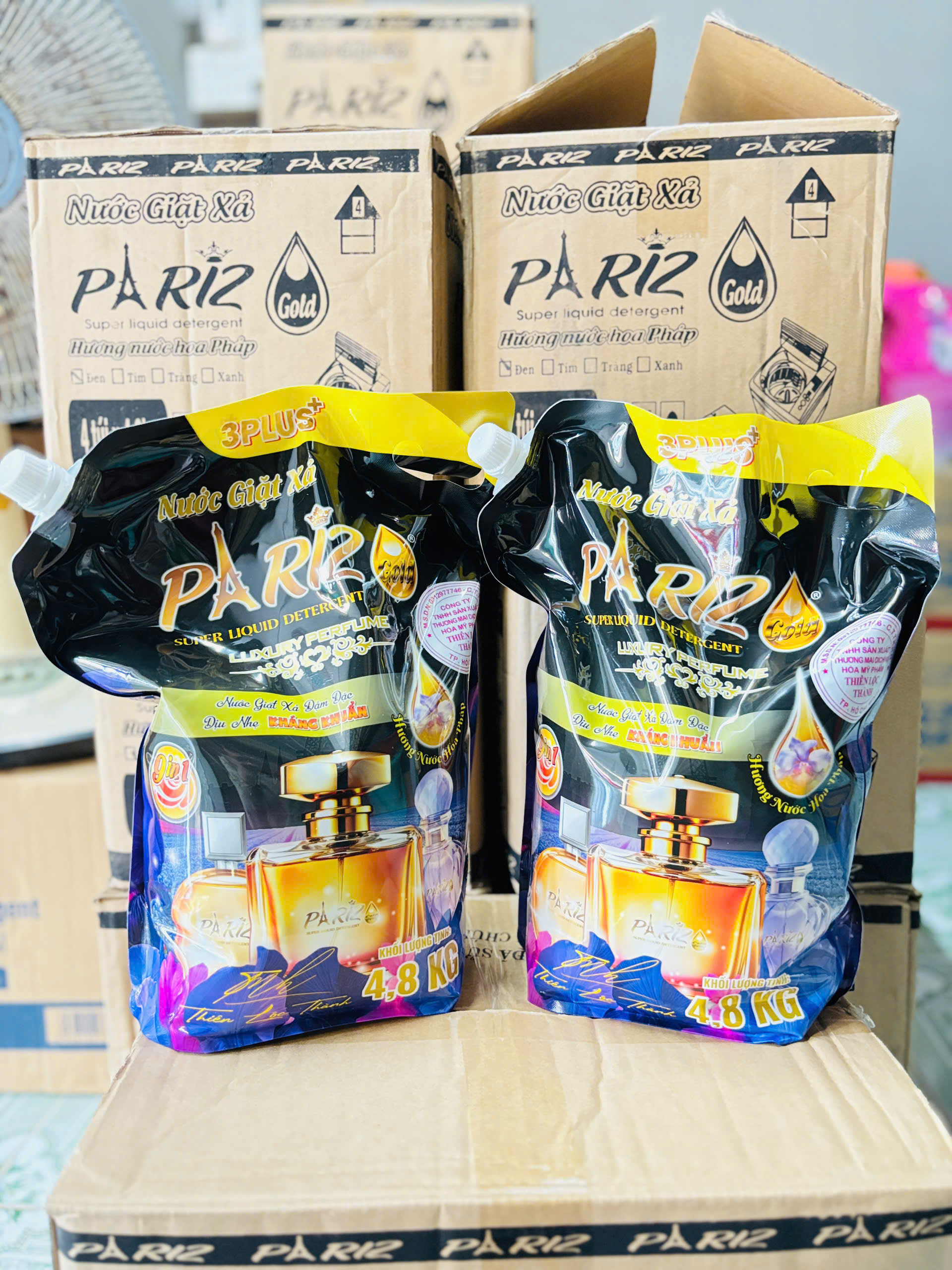 Mua sỉ combo 2 Túi Nước Giặt Pariz 4,8L/Túi Mua sỉ combo 2 Túi Nước Giặt Pariz 4,8L/Túi