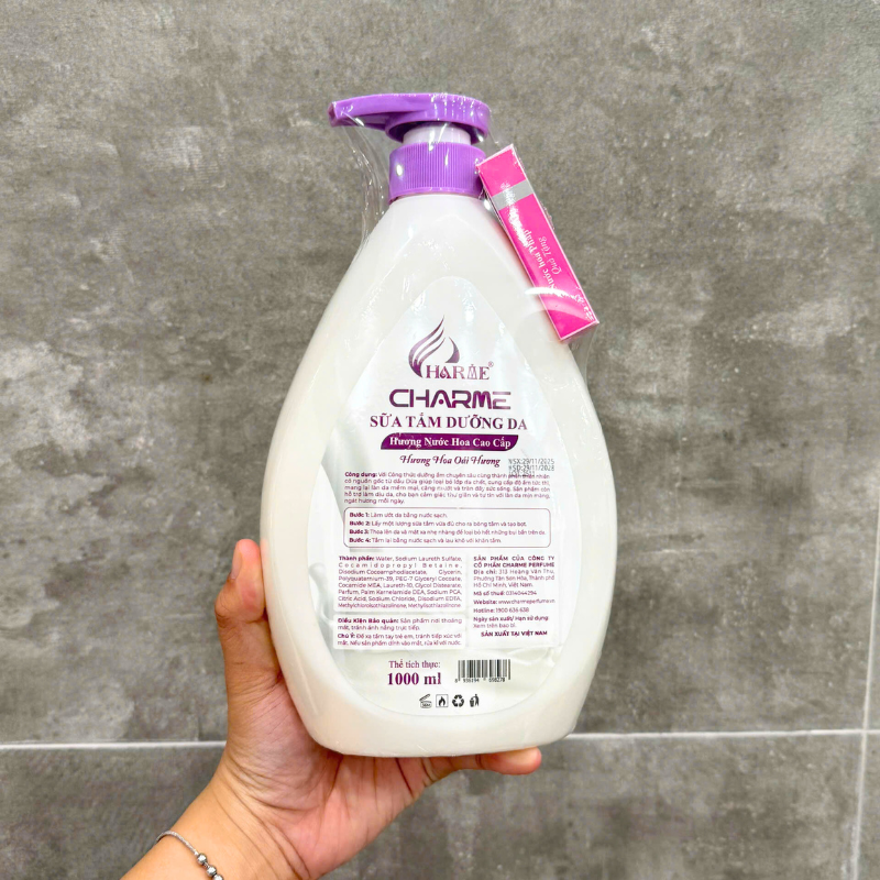 27722_20_20251222102309.png Sữa Tắm Charme Hương Hoa Oải Hương - Sữa Tắm Hương Nước Hoa Charme 1 Lít - 8936194698278