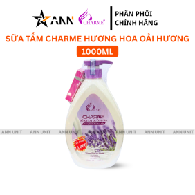 Sữa Tắm Charme Hương Hoa Oải Hương - Sữa Tắm Hương Nước Hoa Charme 1 Lít - 8936194698278