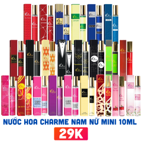 Nước Hoa Charme Mini 10ml Nhiều Mùi - Nước Hoa Nữ Charme - Nước Hoa Nam Charme - NHC10CL