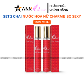 Set 2 Chai Nước Hoa Nữ Charme So Sexy 10ml Hương Thơm Quyến Rũ Cuốn Hút - CSS10MLSET