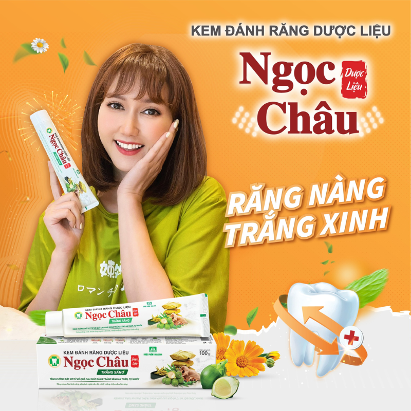27784_32_20251226161207.png Combo 2 Cây Kem Đánh Răng Ngọc Châu Trắng Răng 100g/Tuýp - Kem Đánh Răng Dược Liệu + Tặng 1 Bài Chải Đánh Răng - 8936009151981