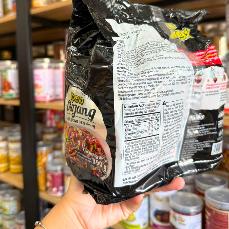 Shop sỉ mì Tương Đen Cay Koreno Chajang - Mì Cay Hàn Quốc 5 Gói Shop sỉ mì Tương Đen Cay Koreno Chajang - Mì Cay Hàn Quốc 5 Gói