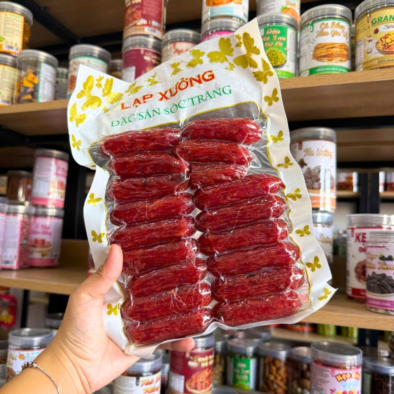 Lạp Xưởng Thịt Heo Sóc Trăng Thơm Ngon Lạp Xưởng Thịt Heo Sóc Trăng Thơm Ngon