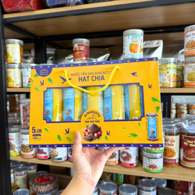 Nước Yến Sào Hạt Chia Kingnest Thái Huy Bảo - Nước Yến Sào Kingnest 5 Lon (180ml/Lon) - 8938528436587