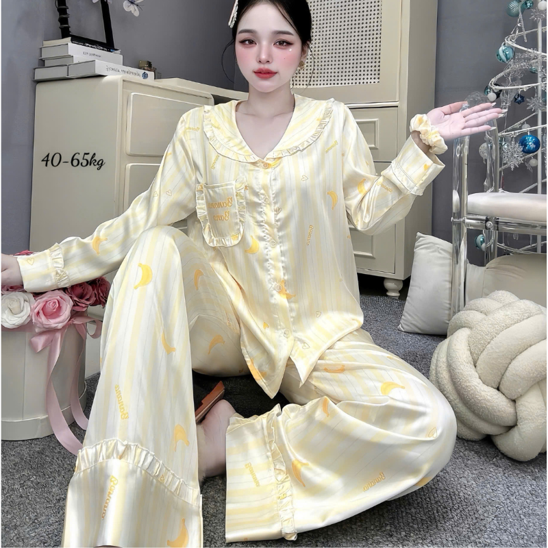 27898_147_20260106172800-2.png Đồ Bộ Pijama Nữ - Đồ Bộ Tay Dài Quần Dài Viền Bèo Họa Tiết Nhí Size 40-65kg - DBO5209