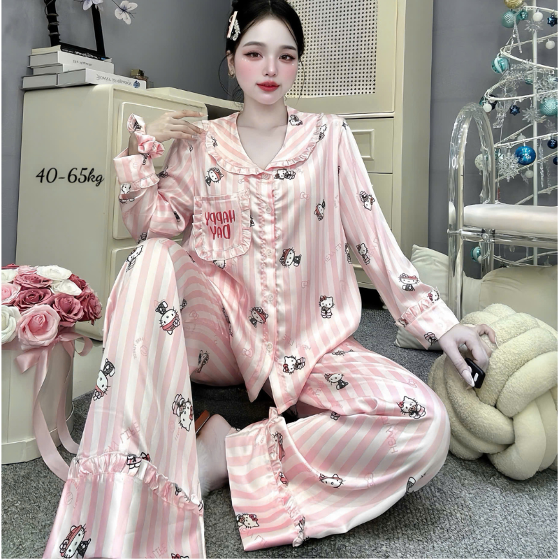 27898_149_20260106172802-2.png Đồ Bộ Pijama Nữ - Đồ Bộ Tay Dài Quần Dài Viền Bèo Họa Tiết Nhí Size 40-65kg - DBO5209