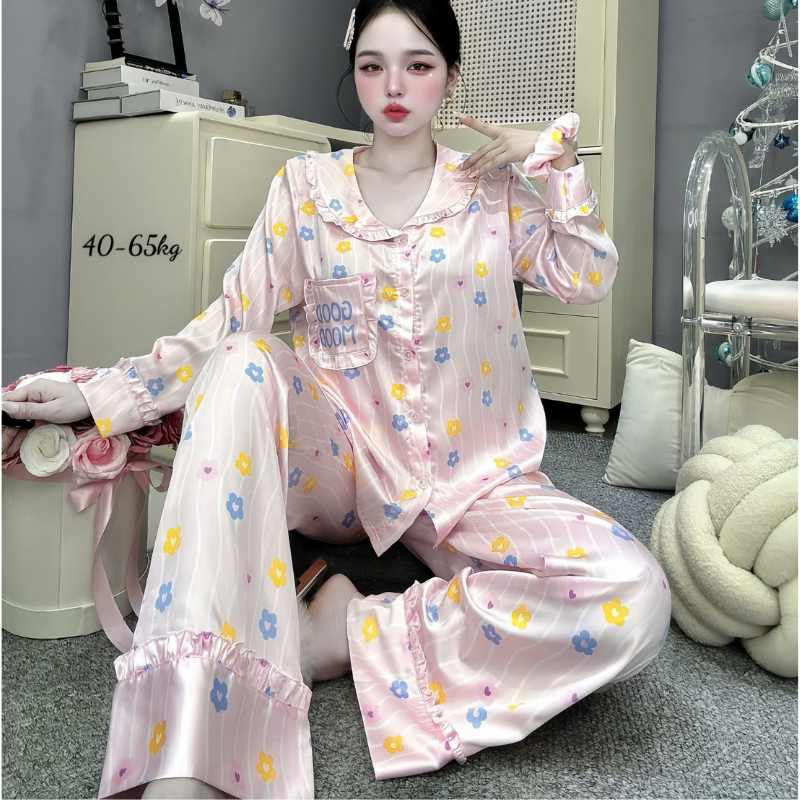 27898_153_20260106172805-2.png Đồ Bộ Pijama Nữ - Đồ Bộ Tay Dài Quần Dài Viền Bèo Họa Tiết Nhí Size 40-65kg - DBO5209