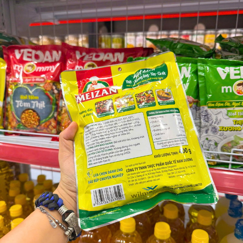 Hạt Nêm MEIZAN Từ Thịt Xương Ống Vị Heo MEIZAN 400g Hạt Nêm MEIZAN Từ Thịt Xương Ống Vị Heo MEIZAN 400g