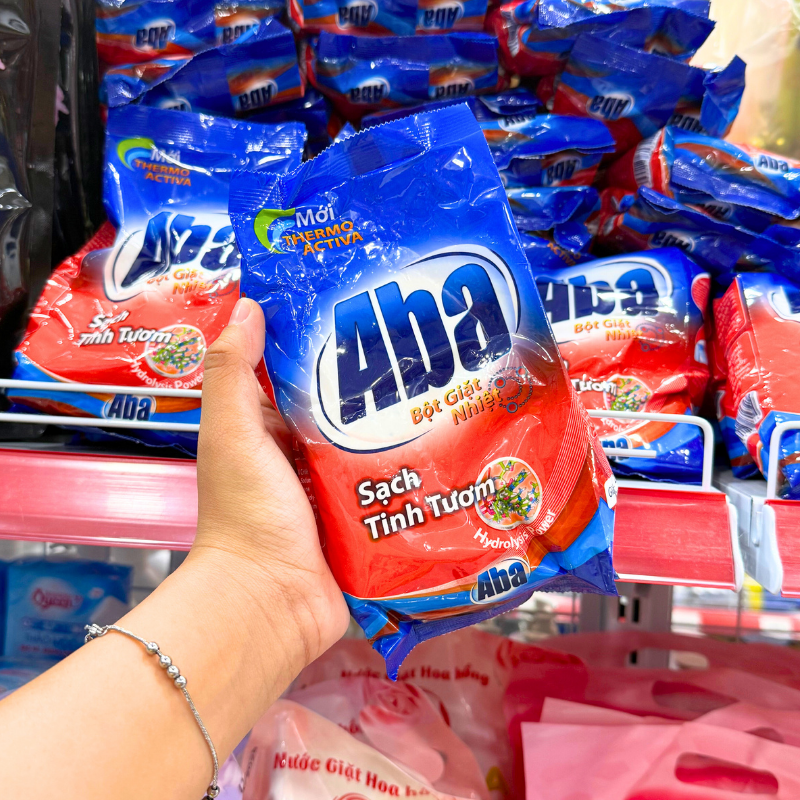 Giá sỉ bột Giặt Nhiệt Aba Sạch Tinh Tươm Túi 380g Giá sỉ bột Giặt Nhiệt Aba Sạch Tinh Tươm Túi 380g