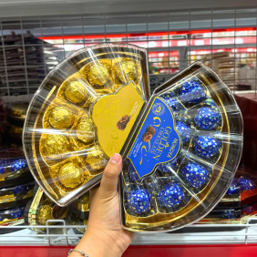 Kẹo Socola Hộp Hình Cánh Quạt HONGYA 10 viên 105g - 4897045421909