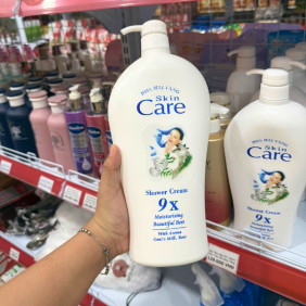Sữa Tắm Sữa Dê - Sữa Tắm Hoa Mai Vàng Skin Care Shower Cream 9x 1.15kg - 8936130260019