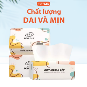 1 Thùng 10 Gói Giấy Ăn Topgia Đa Sắc - TOPGIADASACTHUNG10