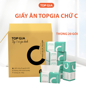 1 Thùng 20 Gói Giấy Topgia - Giấy Chữ C - TOPGIACHUCTHUNG20