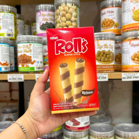2 Hộp Bánh Ống Quế NABATI ROLL'S Nhân Kem Socola 50g - 02BOQNRNKS50G