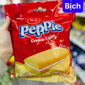 Bánh Richy PEPPIE Kem Mềm Bịch Màu Đỏ - BRPKMBMD