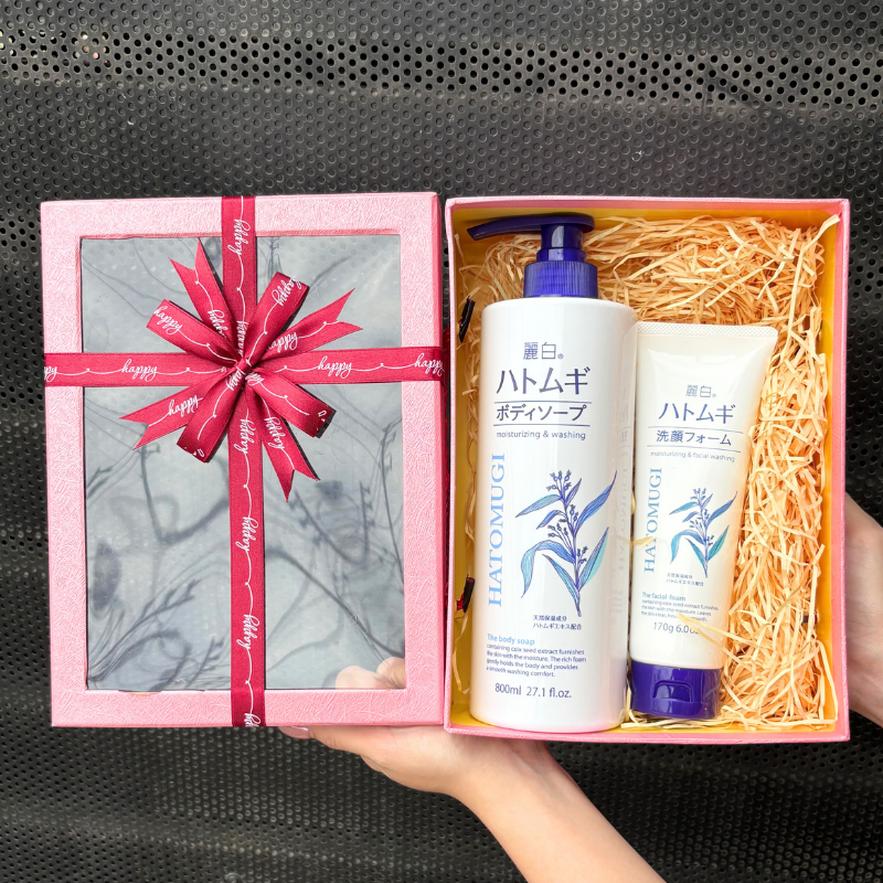 Set Quà Tặng Sữa Tắm Ý Dĩ & Sữa Rửa Mặt Ý Dĩ Reihaku Hatomugi Set Quà Tặng Sữa Tắm Ý Dĩ & Sữa Rửa Mặt Ý Dĩ Reihaku Hatomugi