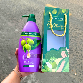 Dầu Gội Xả Palmolive Naturals Silky Straight Chiết Xuất Dầu Olive 600ml - 8850006930502