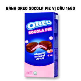 Bánh OREO Socola Pie Vị Dâu Mềm Ngon Không Để Lại Vụn 168g - 8934680046527