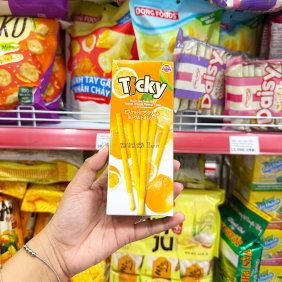 Bánh Que Đũa Phủ Yogurt Cam Ticky Uni Firms - Màu Cam - 8858694610225LE