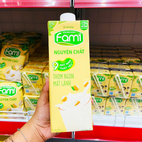 Sữa Đậu Nành FAMI Nguyên Chất Hộp Lớn 1 Lít - 8934614030066