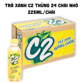 Trà Xanh C2 Hương Chanh Thùng 24 Chai Nhỏ (225ml/Chai) - 8934564600920THUNG