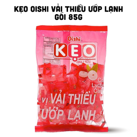 Kẹo Cứng OISHI Vị Vải Thiều Ướp Lạnh 85g - Bịch Hồng - 8934803024623
