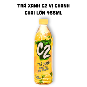 Trà Xanh C2 Hương Chanh Chai Lớn 455ml - 8934564600357