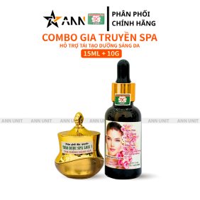 Combo Thảo Dược Gia Truyền Spa Kem Face 10g & Serum 15ml Hỗ Trợ Da Thâm Nám Tàn Nhang Phiên Bản Mới - CTTGTSM