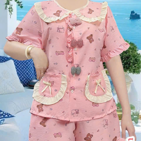 Đồ bộ nữ tiểu thư cổ bèo quần đùi HT 0229 - DBOR0080