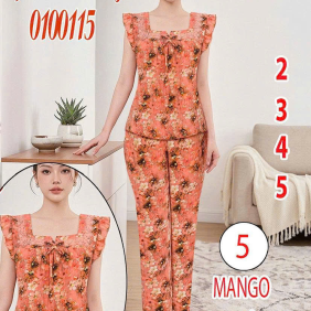 Đồ bộ nữ áo sát nách quần 9 tấc - DBOR0092