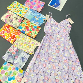 Đầm nữ 2 dây vải tole mát LĐ-702026 - DBOR0109