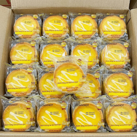 1 Thùng Bánh Bông Lan BOWKNOT Phô Mai Hình Tart - Thùng 24 Cái - 6973818471147THUNG