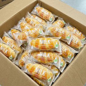 1 Thùng Bánh Mì Sừng Bò WEICHUDAO Vị Sữa - Thùng 32 Cái - 6956912508605THUNG