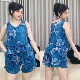 Đồ bộ nữ sát nách quần đùi PT-802685 - DBOR0150