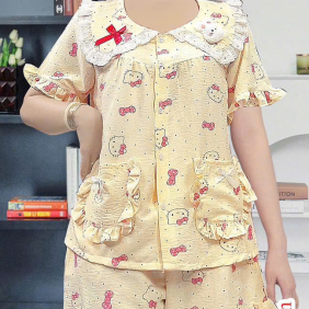 Đồ bộ nữ áo cổ sen quần đùi HT-95228 - DBOR0182